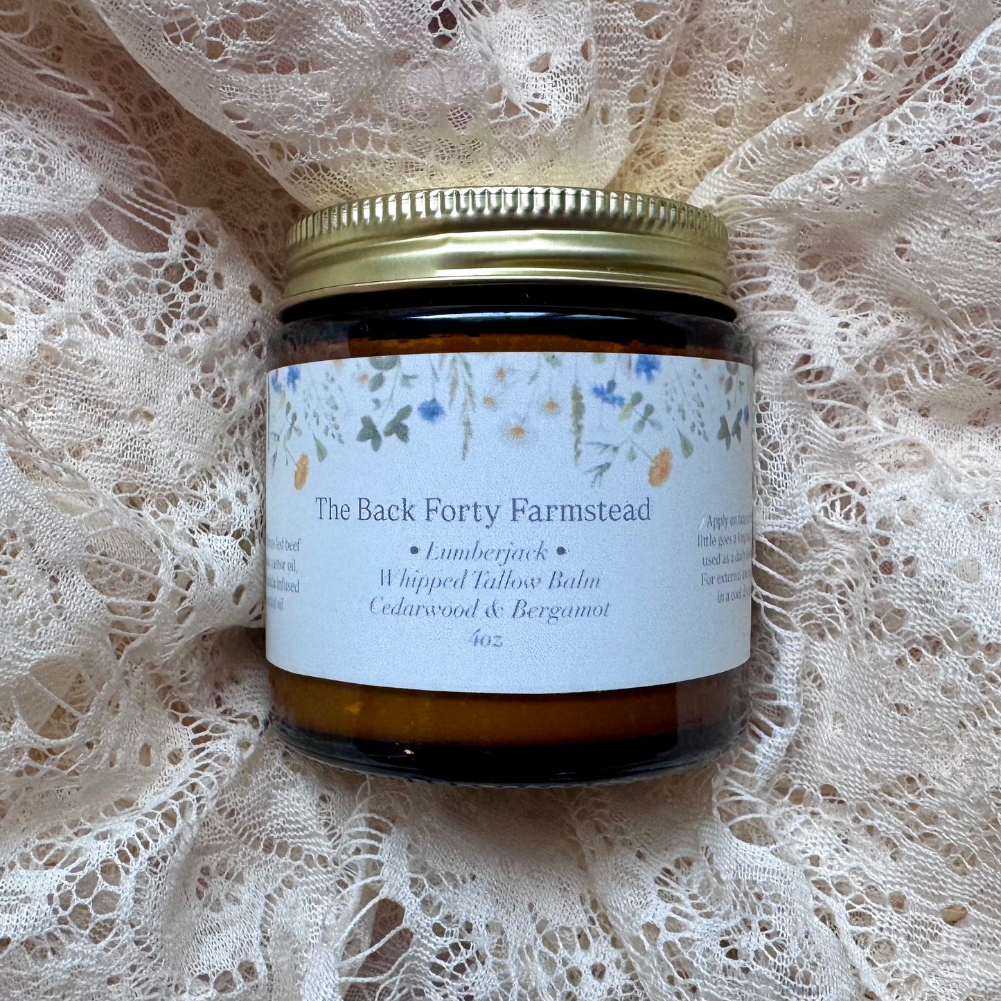 The • Lumberjack • Cedarwood & Bergamot Whipped Tallow Balm