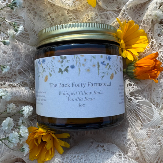 Whipped Tallow Balm - Vanilla Bean - 4oz