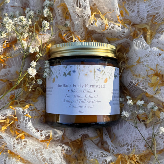 • Bloom Balm • Dandelion Infused Whipped Tallow Balm