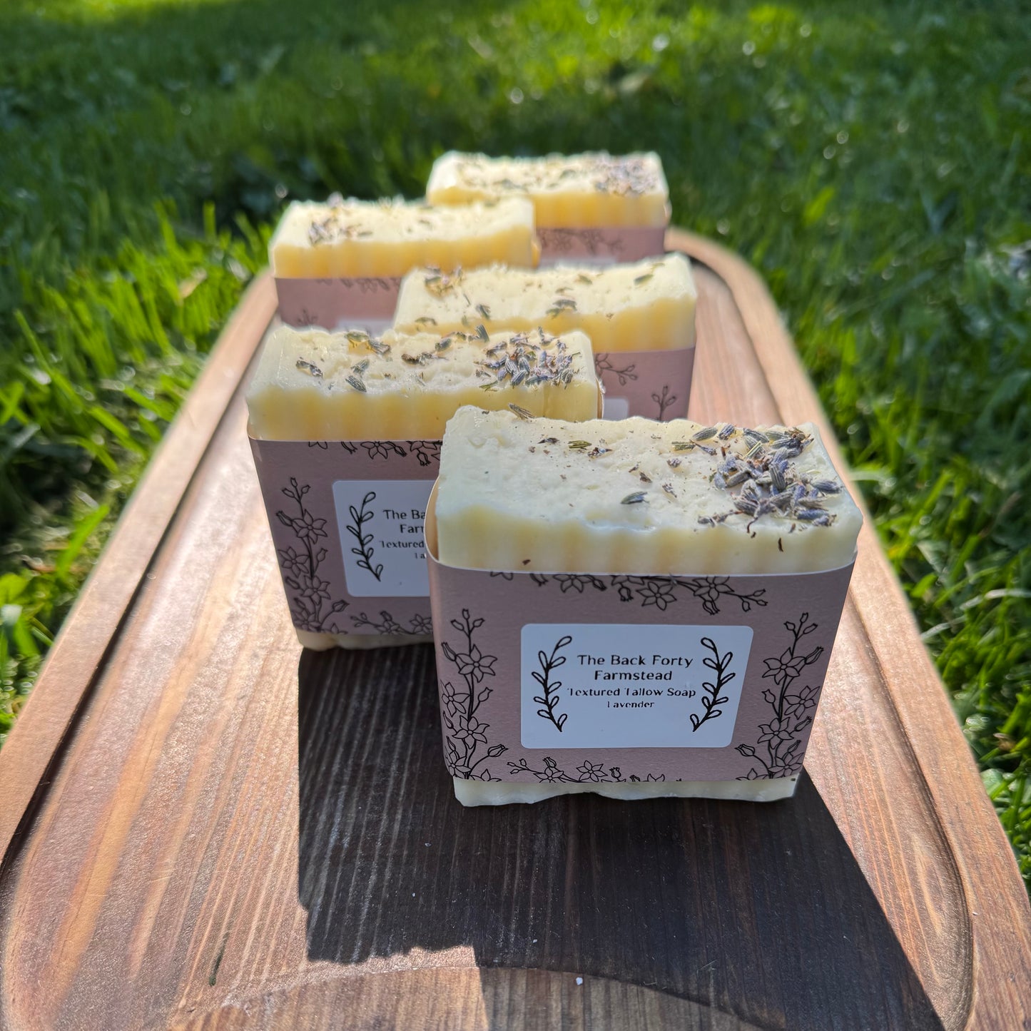 Tallow Soap - (Textured) Lavender