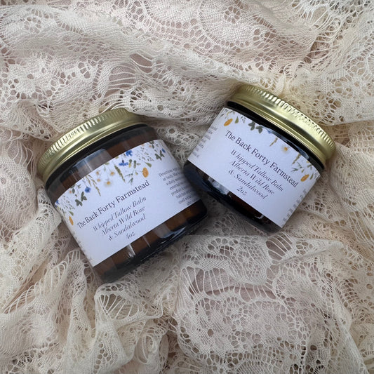 Alberta Wild Rose & Sandalwood Whipped Tallow Balm